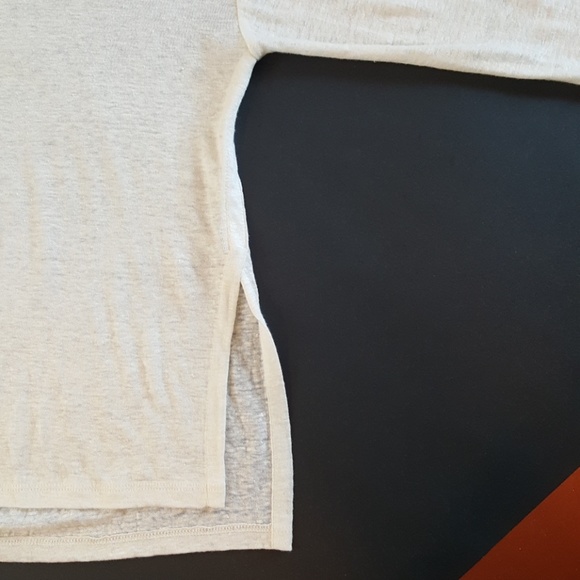 Derek Lam 10C bracelet cuff long sleeve linen tee - Picture 3 of 7